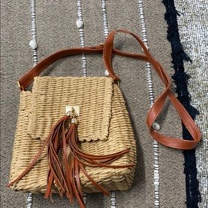 Basket weave crossbody